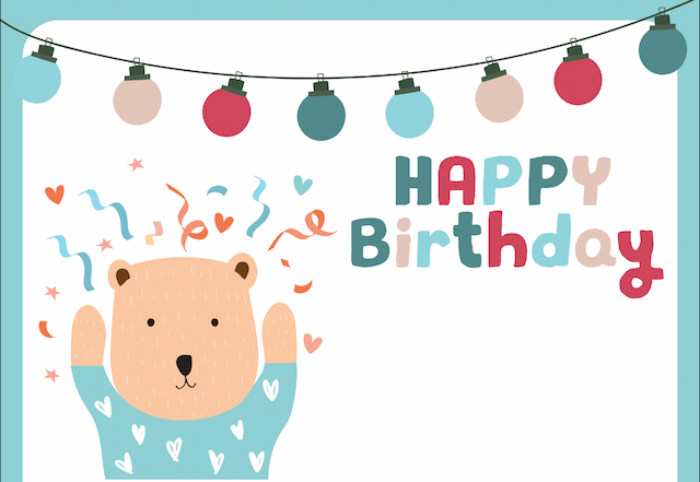 25 Mẫu thiệp mừng sinh nhật cho bé